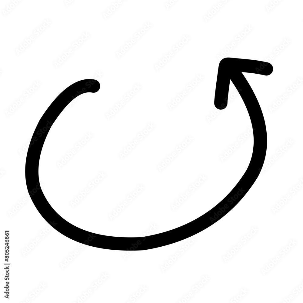 Arrow doodle line style Arrow doodle line style
