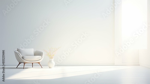 room shining light in white photo