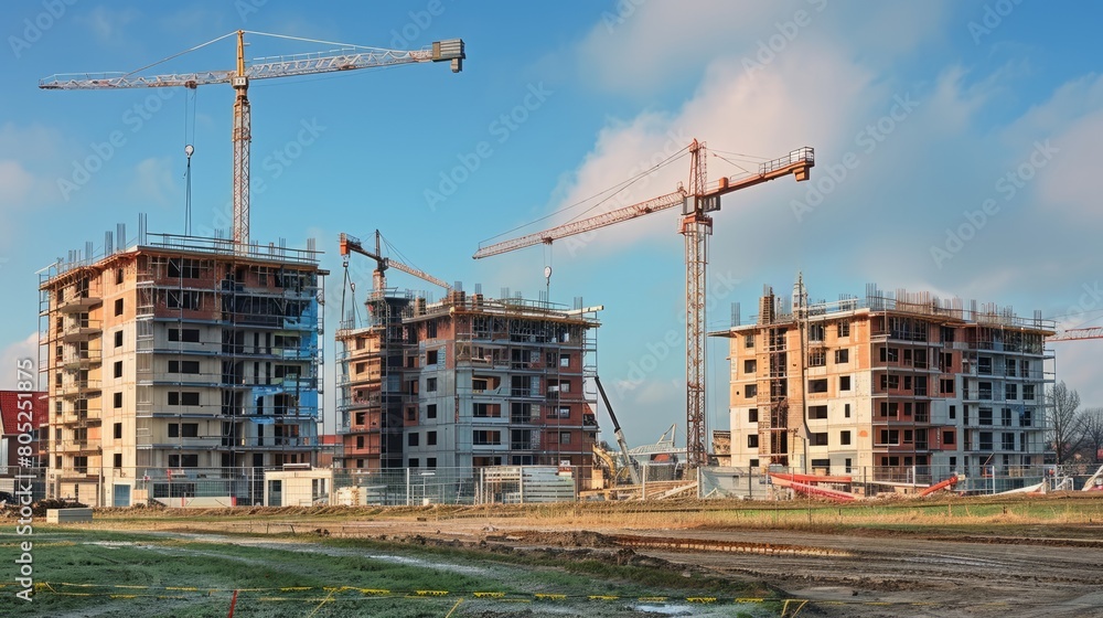 Cranes Spearhead a Bold New Construction Project on a Pristine Field Cranes Spearhead a Bold New Construction Project on a Pristine Field
