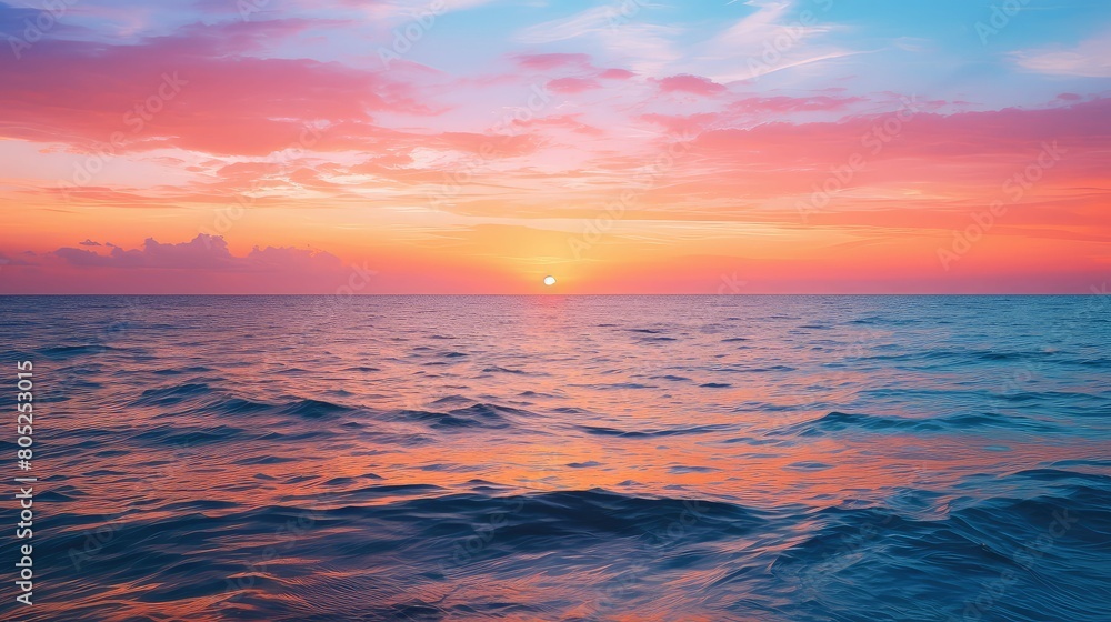 ocean sun rising over earth