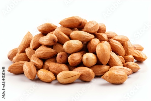 Delectable Salted roasted peanuts. Seed snack food. Generate Ai