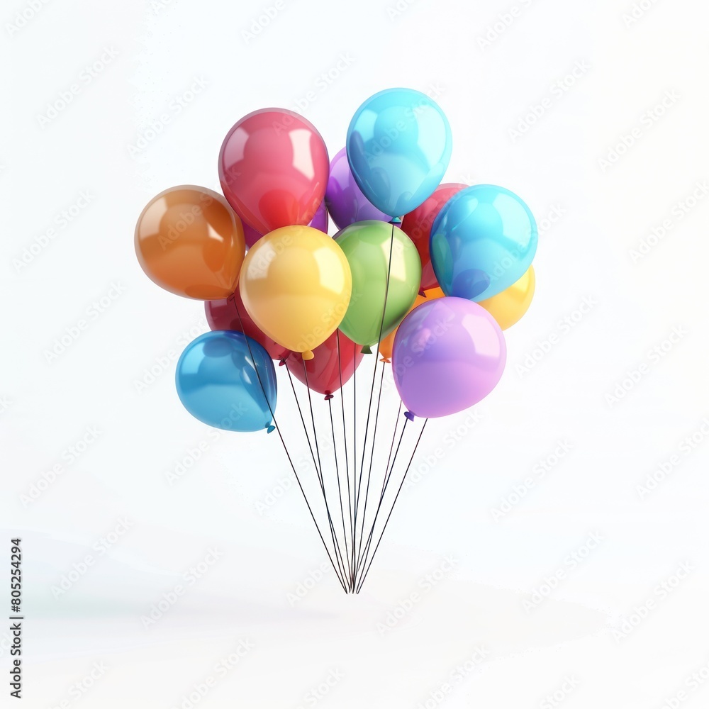 balloons vector cartoon illustration isolated on transparent background,3d blender of birthday ballons, isolated,Colorful Balloons in isolated White Background. Generated AI balloons vector cartoon illustration isolated on transparent background,3d blender of birthday ballons, isolated,Colorful Balloons in isolated White Background. Generated AI