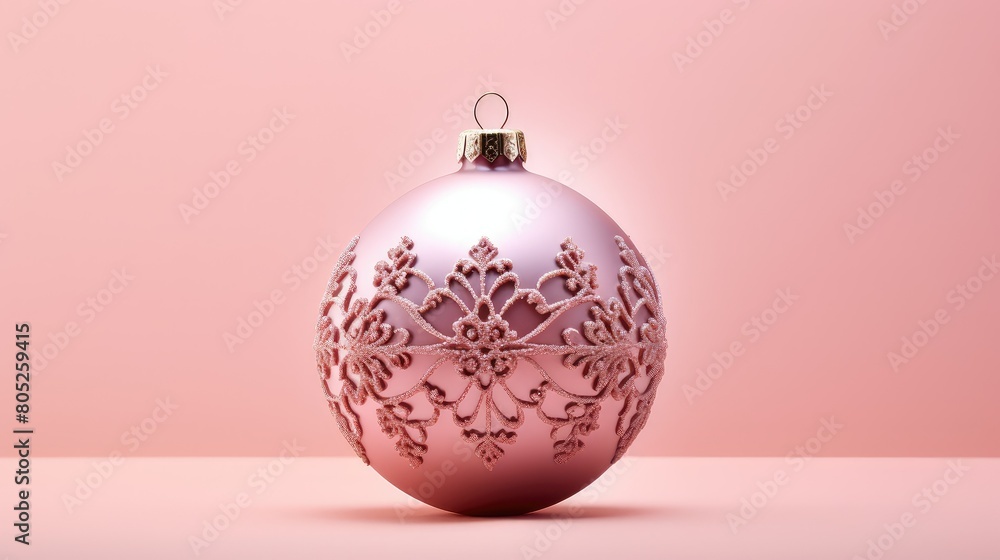 elegant pink background christmas ornament elegant pink background christmas ornament