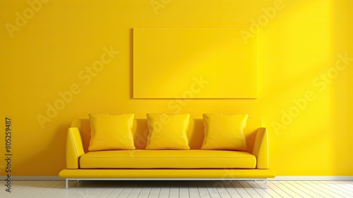 cheerful yellow canvas photo