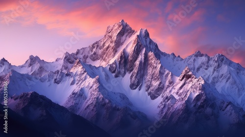 sunrise pink mountains