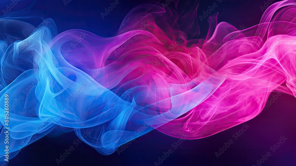 swirl blue pink smoke