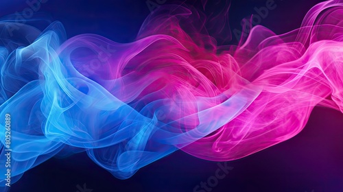 swirl blue pink smoke
