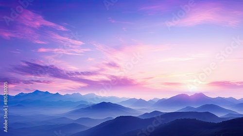 range purple blue sky © vectorwin
