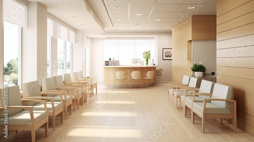 minimalist medical clinic interior