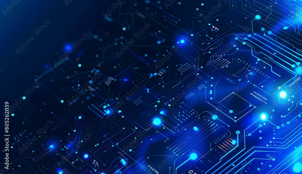 Blue background with a digital technology and circuit board vector illustration, glowing dots connection network lines in a high tech futuristic concept banner design
Blue background with a digital technology and circuit board vector illustration, glowing dots connection network lines in a high tech futuristic concept banner design