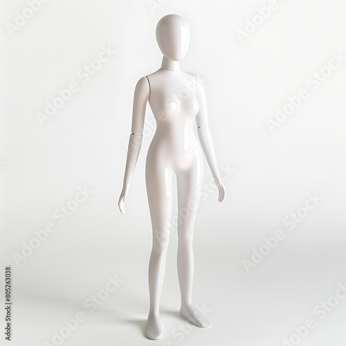 Dummy mannequin isolated on white