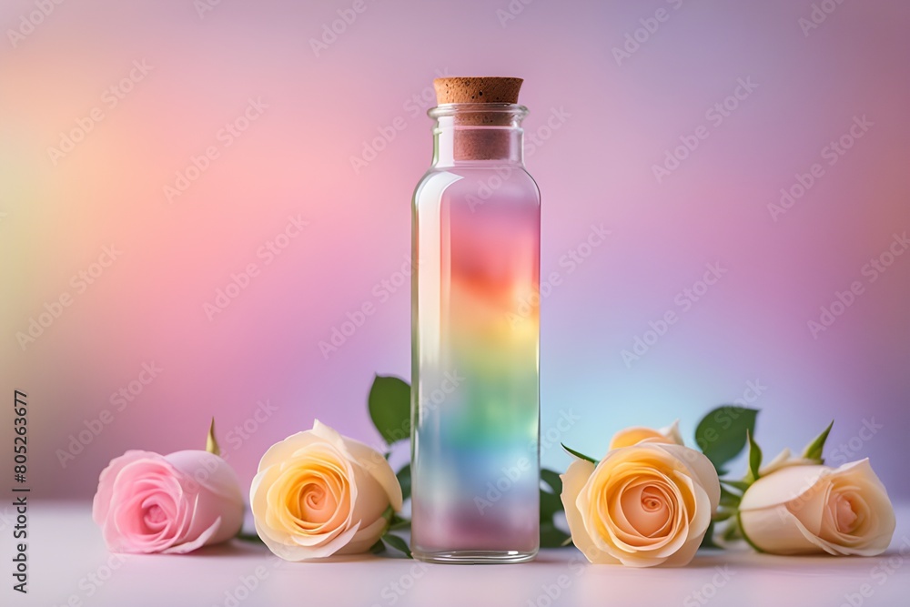 Clear glass bottle Clear glass bottle