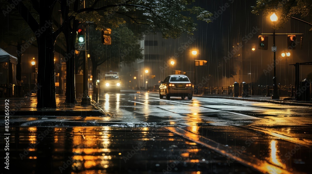 Fototapeta premium street gray light