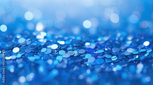 colorful confetti blue In the second photograph