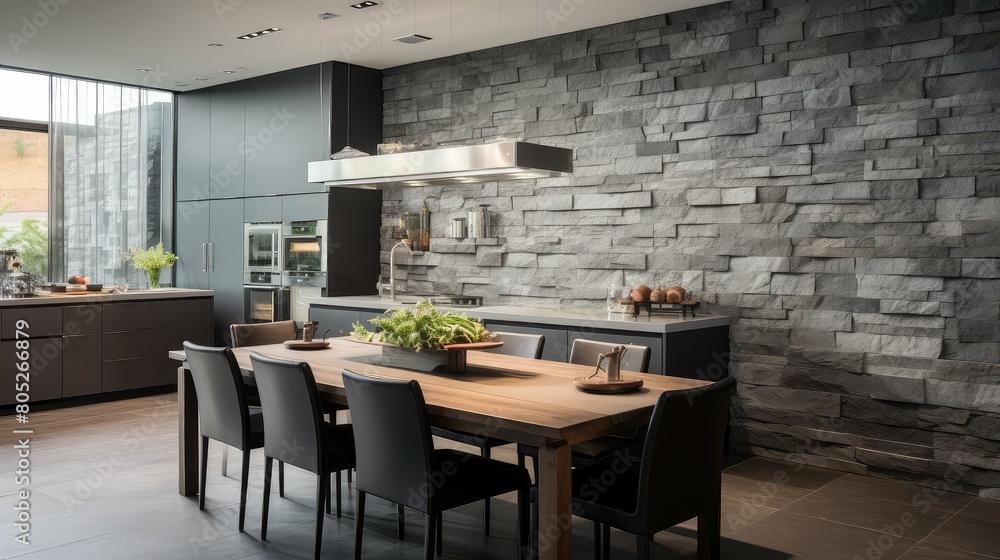 brown interior stone wall