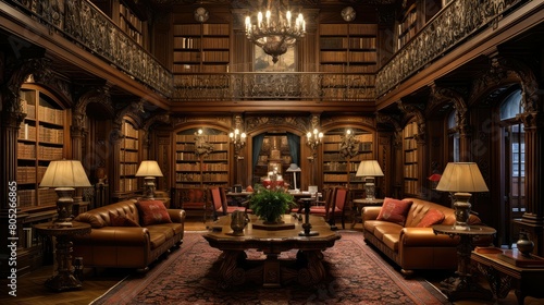 cozy library interior