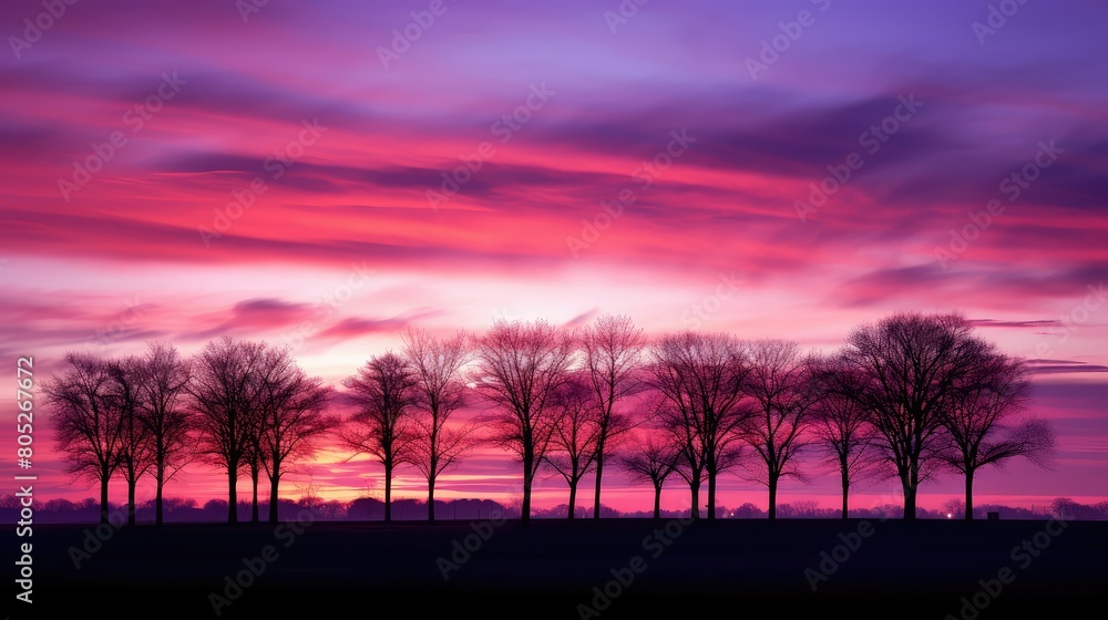 Naklejka premium pink purple day