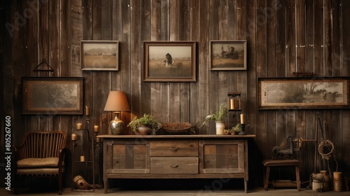 weathered dark wood wall