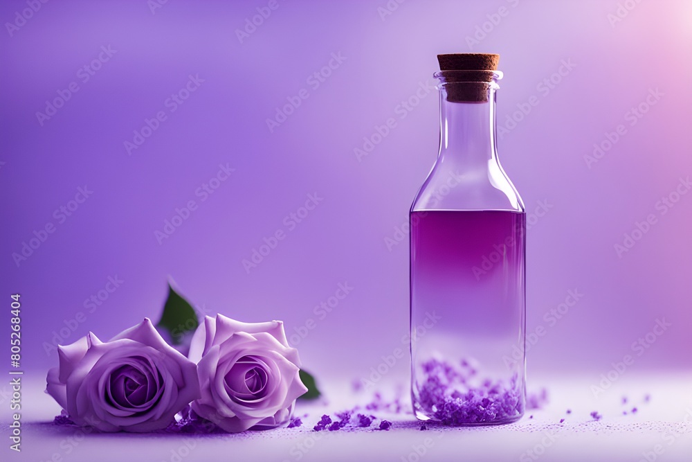 Clear glass bottle Clear glass bottle
