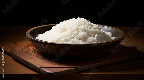 steam wood rice white