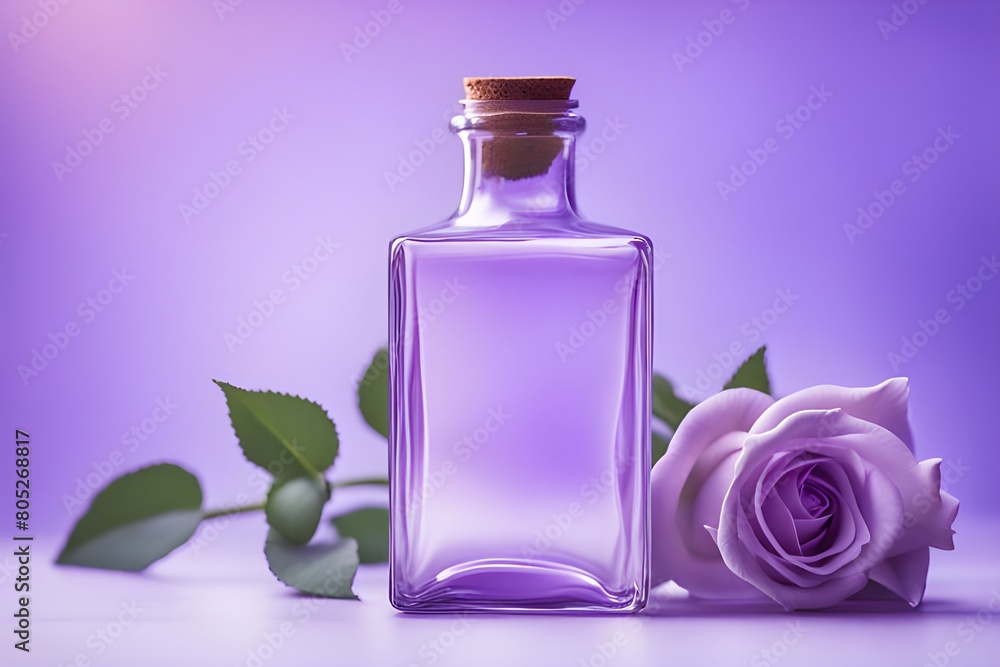 Clear glass bottle Clear glass bottle