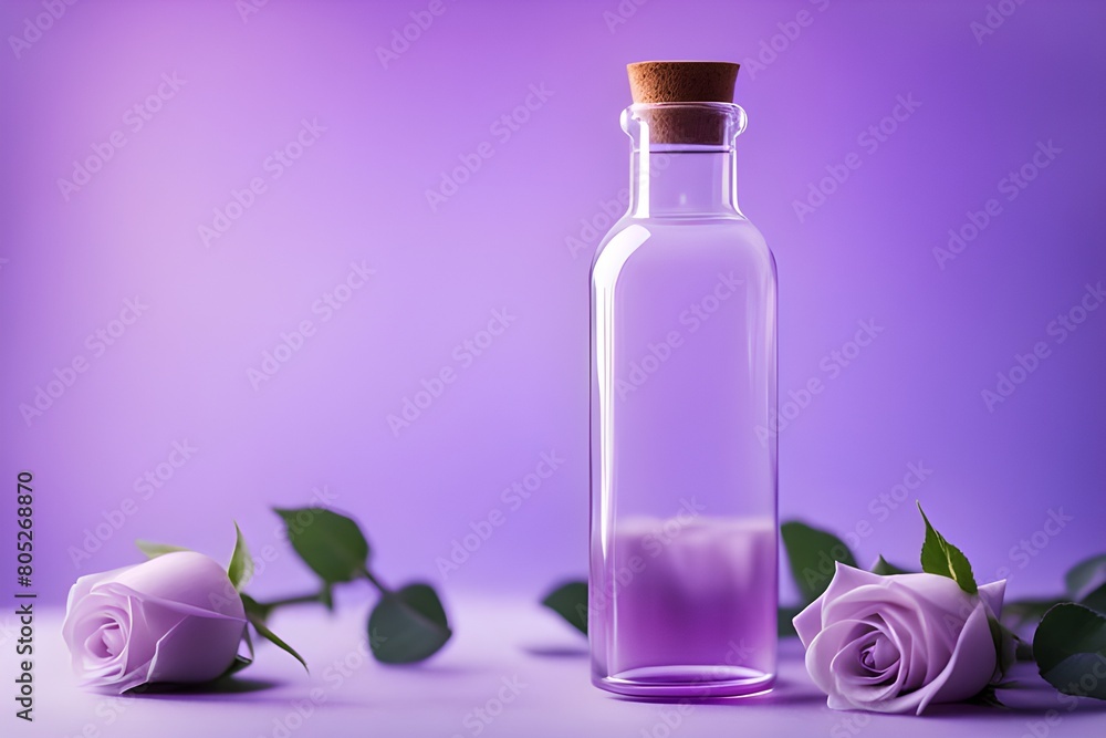 Clear glass bottle Clear glass bottle
