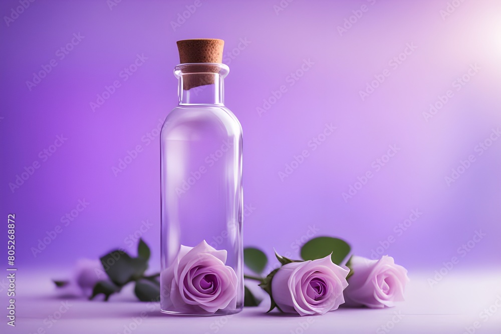 Clear glass bottle Clear glass bottle