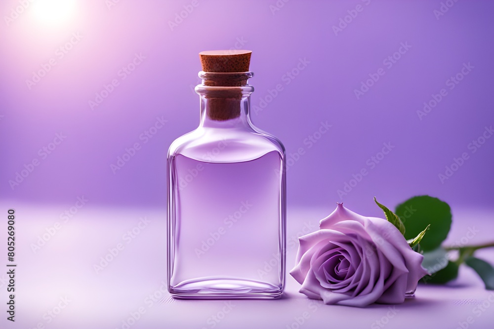 Clear glass bottle Clear glass bottle