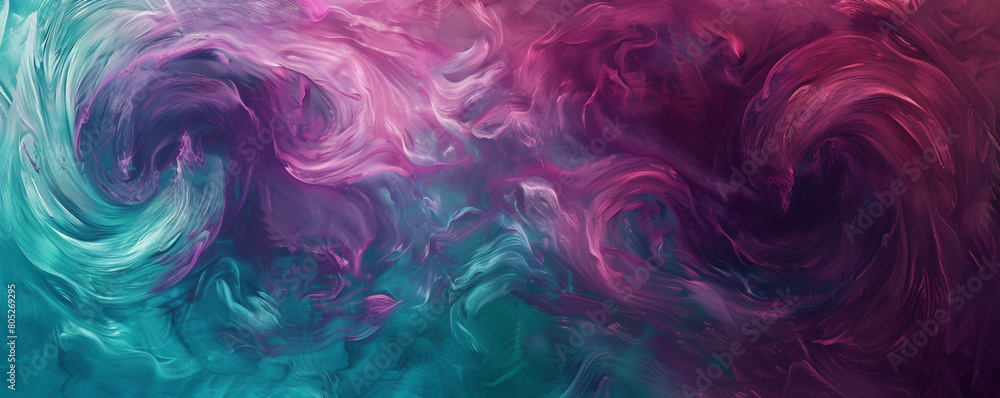 soft swirling patterns of plum and teal, ideal for an elegant abstract background