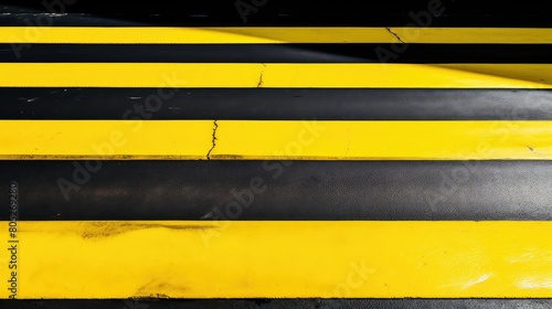 warning yellow construction stripes