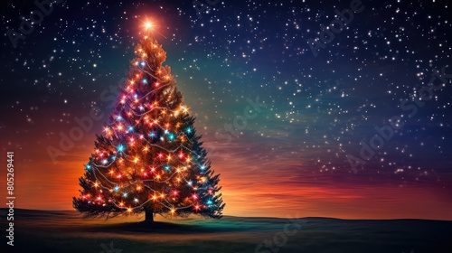 decoratis christmas lights on christmas tree