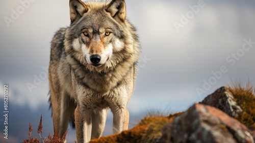 wilderness gray wolf