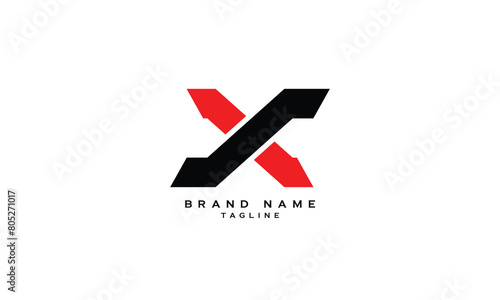 SX, XS, Abstract initial monogram letter alphabet logo design