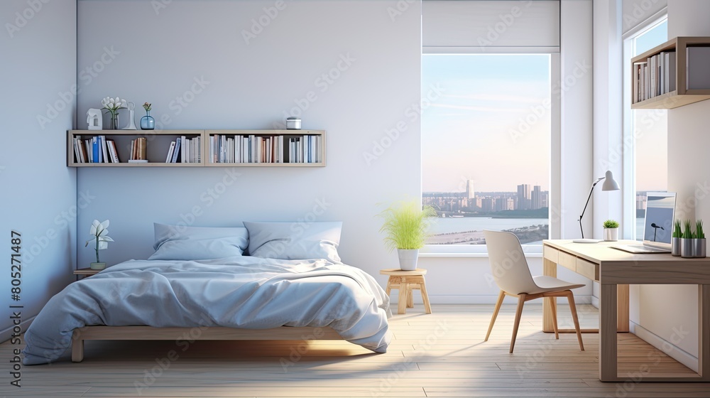 Fototapeta premium calming simple home interior