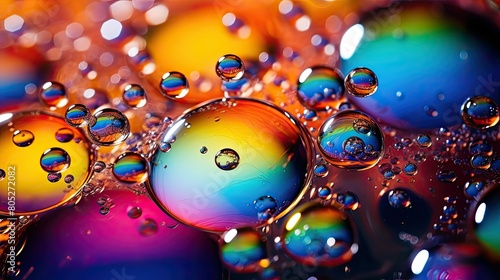 iridescent oil bubbles
