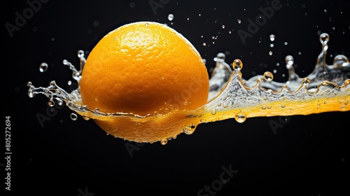 ascent flying orange fruit