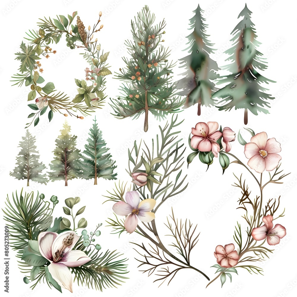 watercolor clip art set watercolor clip art set