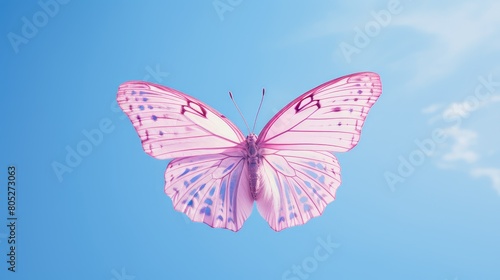 wings light pink butterfly