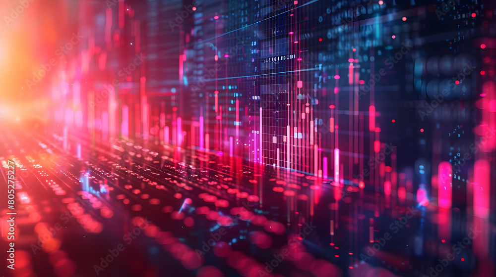 Cutting Edge AI Financial Frontier: Financial Chart with AI Elements Symbolizing Innovation and Growth in Finance Cutting Edge AI Financial Frontier: Financial Chart with AI Elements Symbolizing Innovation and Growth in Finance