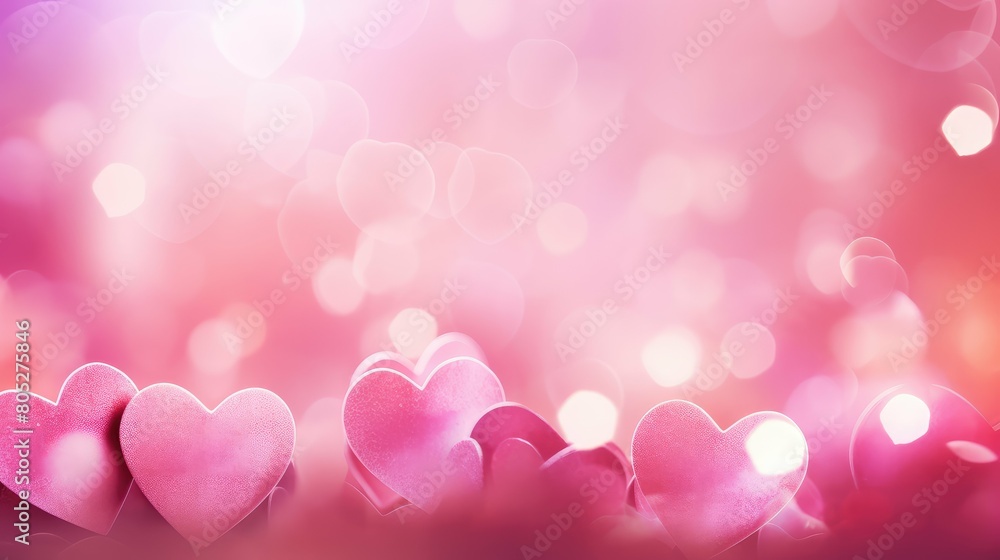 cheerful pink bokeh background