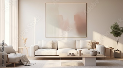 soft blurred interior design living room