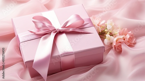 elegant pink gift box