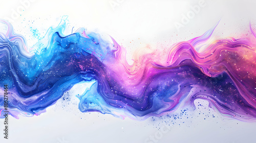 Galactic Brushstrokes: Strokes and Splatters Evoking the Milky Way in Financial Growth and Innovation