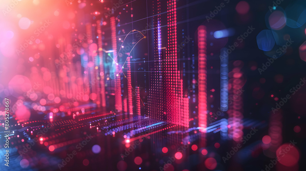 Growth Algorithm: Financial Chart with Abstract Tech Icons for Innovation and Growth in Finance Growth Algorithm: Financial Chart with Abstract Tech Icons for Innovation and Growth in Finance