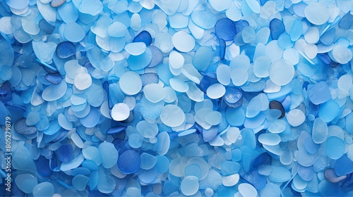 vibrant confetti blue In the second photograph