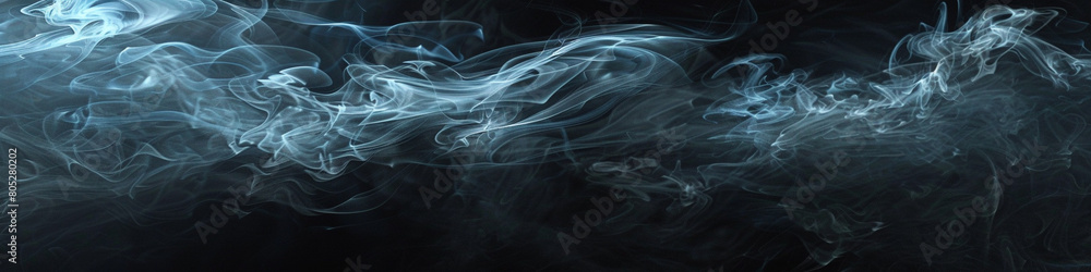 Swooping smoke on a stark black base. Swooping smoke on a stark black base.