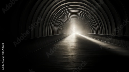 bright light at the end of tunnel photo