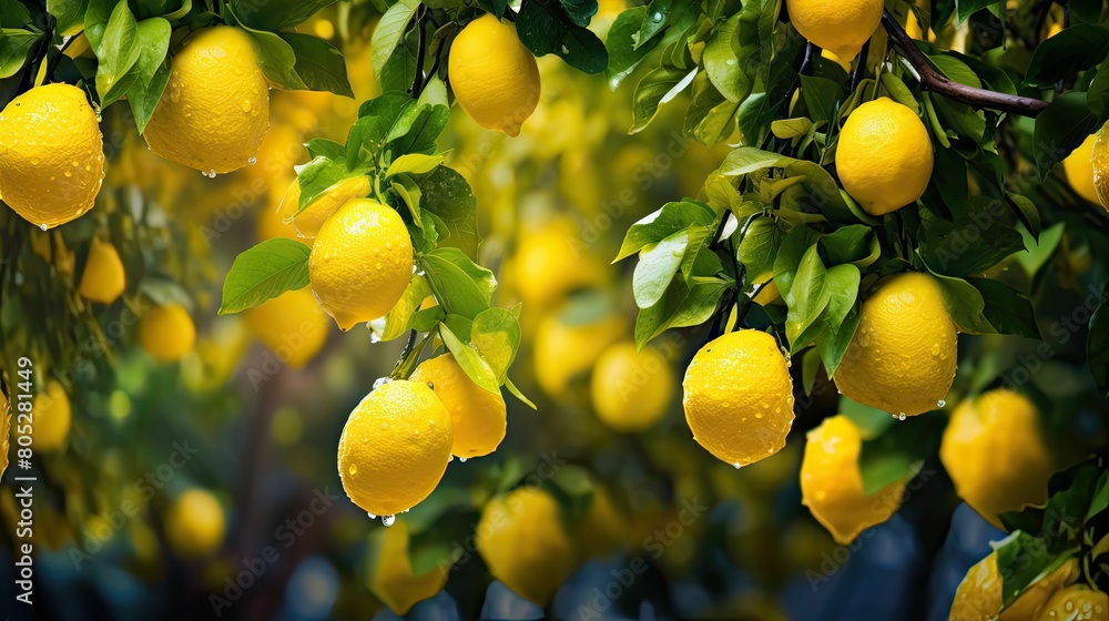 zest fresh lemon yellow