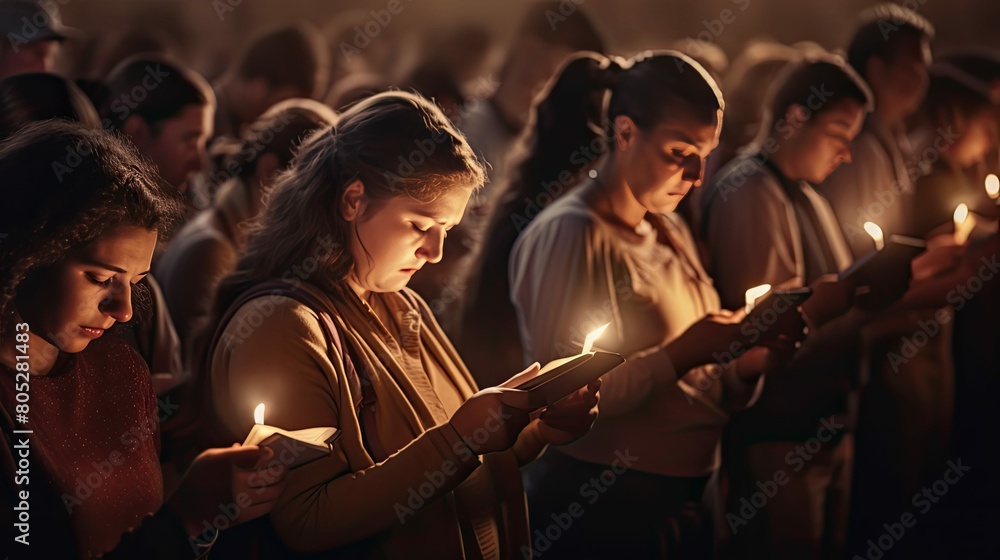 Fototapeta premium vigil bible light