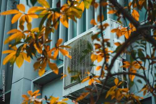 The beauty of efficiency in a condenser unit within a central air conditioning system  